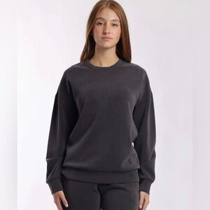 Lazypants Crewneck Lux Sueded Double Knit Sweatshirt NWOT Size Small